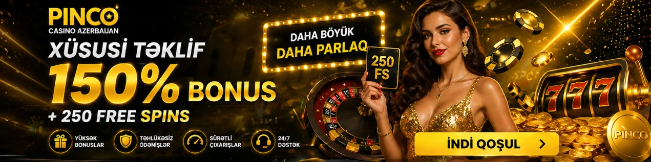 Pinco Casino Azerbaijan bonus banner